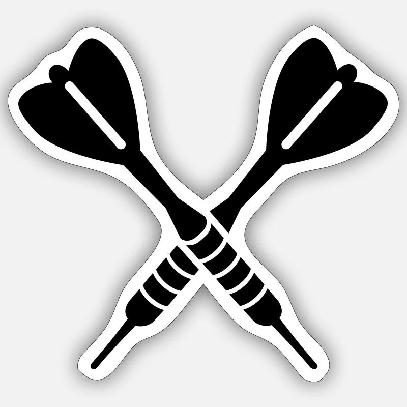 Darts Sticker taille S (10 x 10 cm)