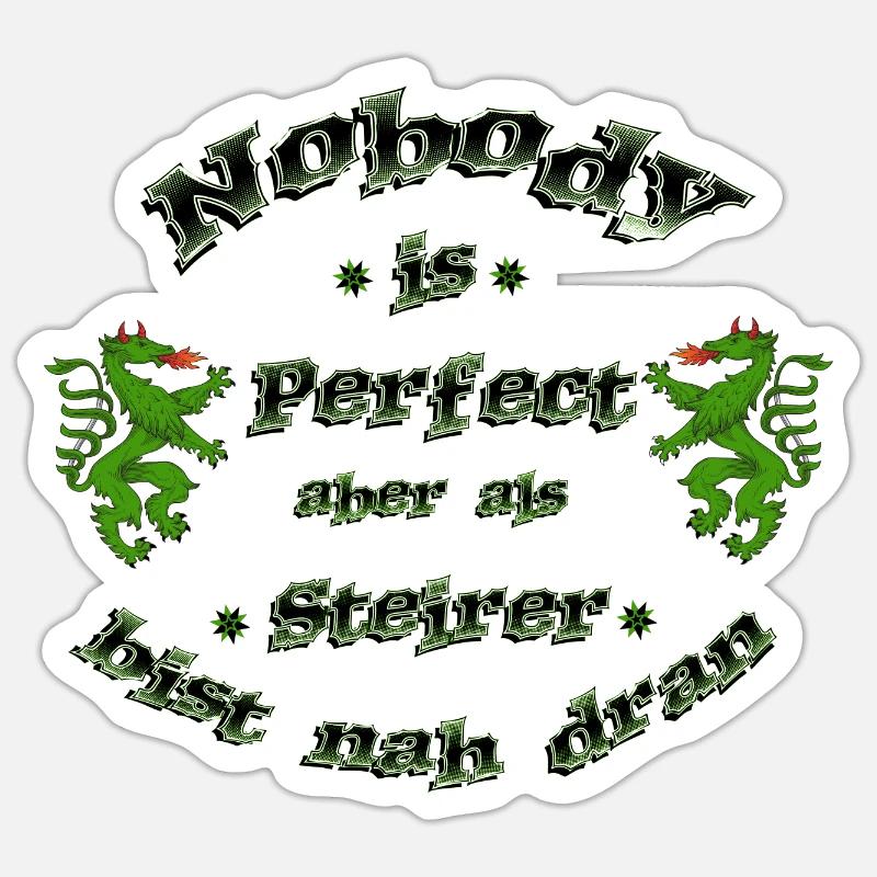 Steiermark - Sticker Größe S (10 x 10 cm) - Mattweiß