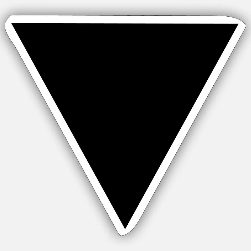 Triangle - Sticker size S (10 x 10 cm) - white matte