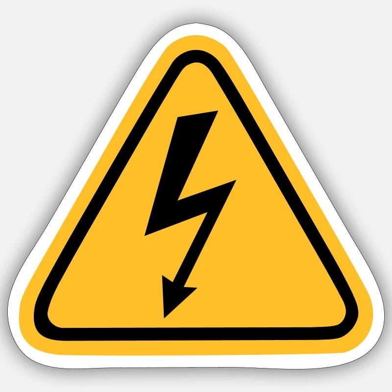 Blitz Sticker Größe S (10 x 10 cm)