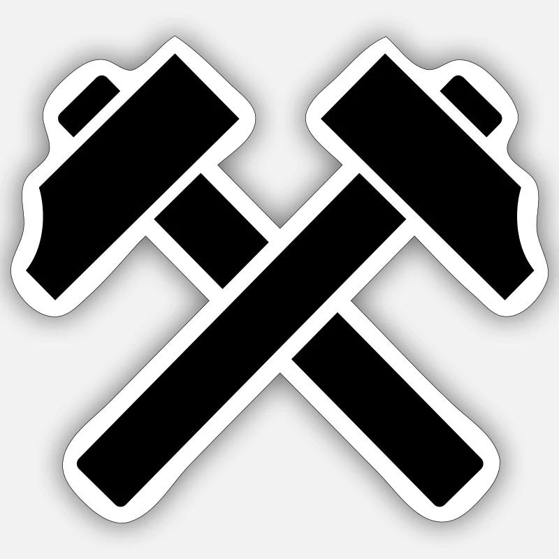 Hammer Sticker size S (10 x 10 cm)