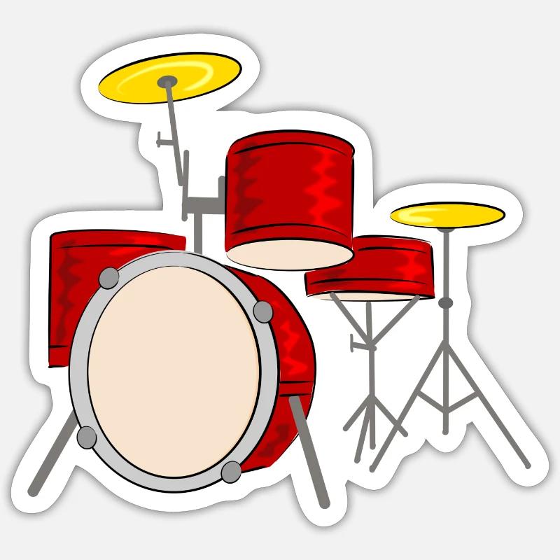 drum Sticker size S (10 x 10 cm)