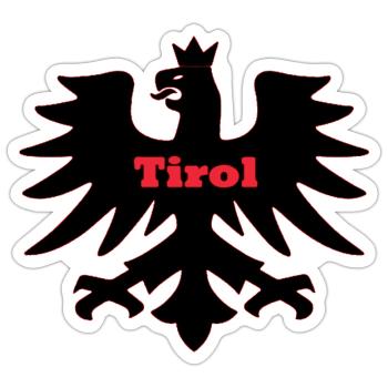 Tirol - Sticker Größe S (10 x 10 cm) - Mattweiß - Vorne