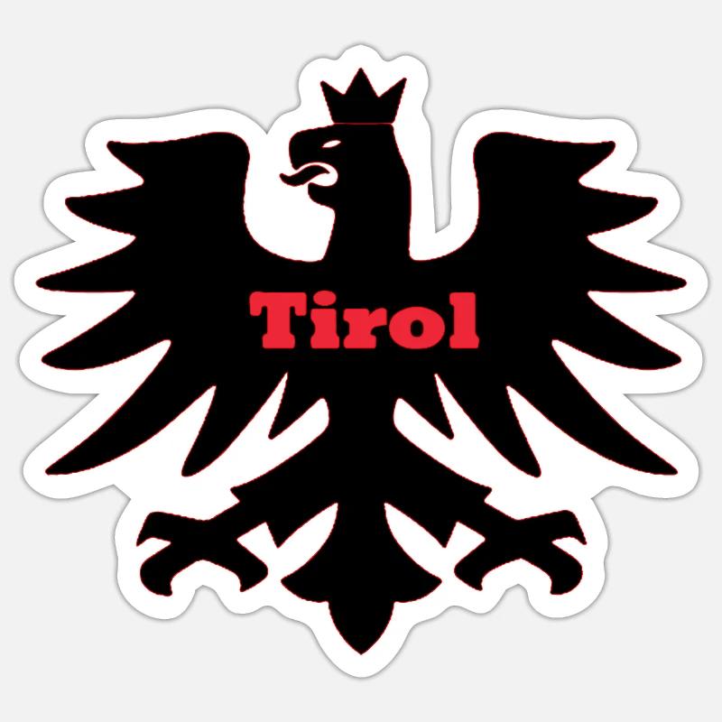 Tirol - Sticker size S (10 x 10 cm) - white matte
