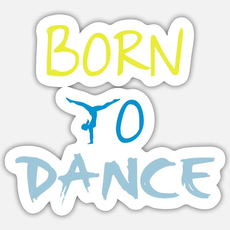 Dance - Sticker Größe S (10 x 10 cm) - Mattweiß