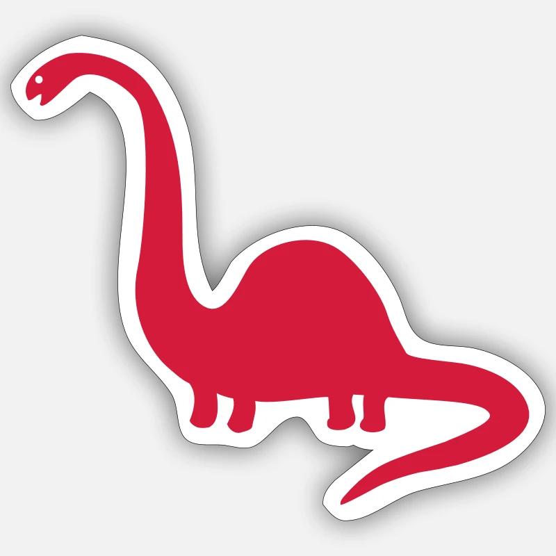 dinosaur - Sticker size S (10 x 10 cm) - white matte
