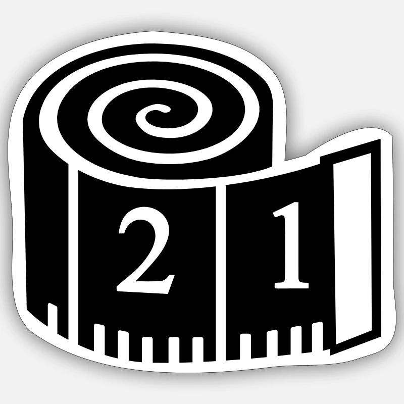 Sewing - Sticker size S (10 x 10 cm) - white matte
