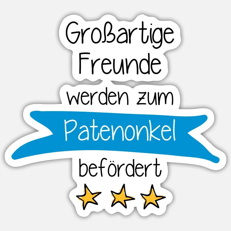 Großartige Freunde - Sticker Größe S (10 x 10 cm) - Mattweiß