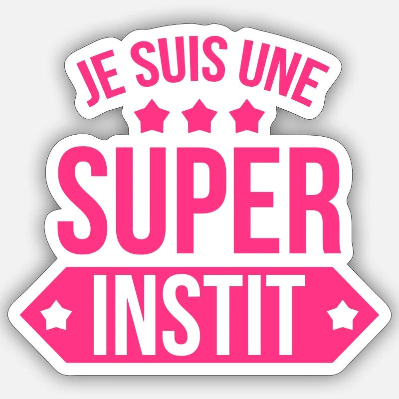 Lehrer / Professor / Schule / Lehrerin / Kind - Sticker Größe S (10 x 10 cm) - Mattweiß