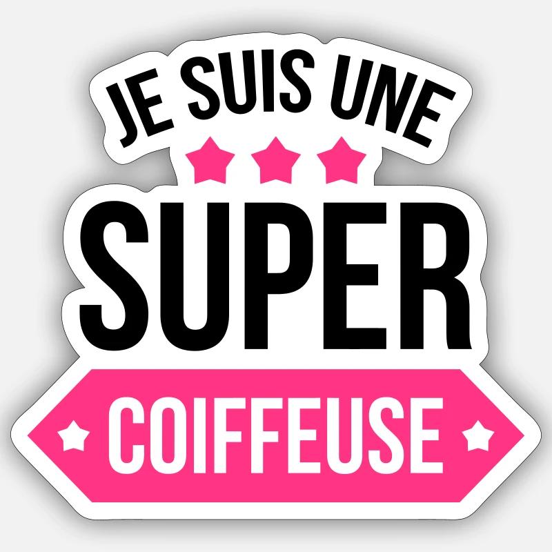 Coiffure / Coiffeur / Coiffeuse / Mode / Cheveux Sticker size S (10 x 10 cm)