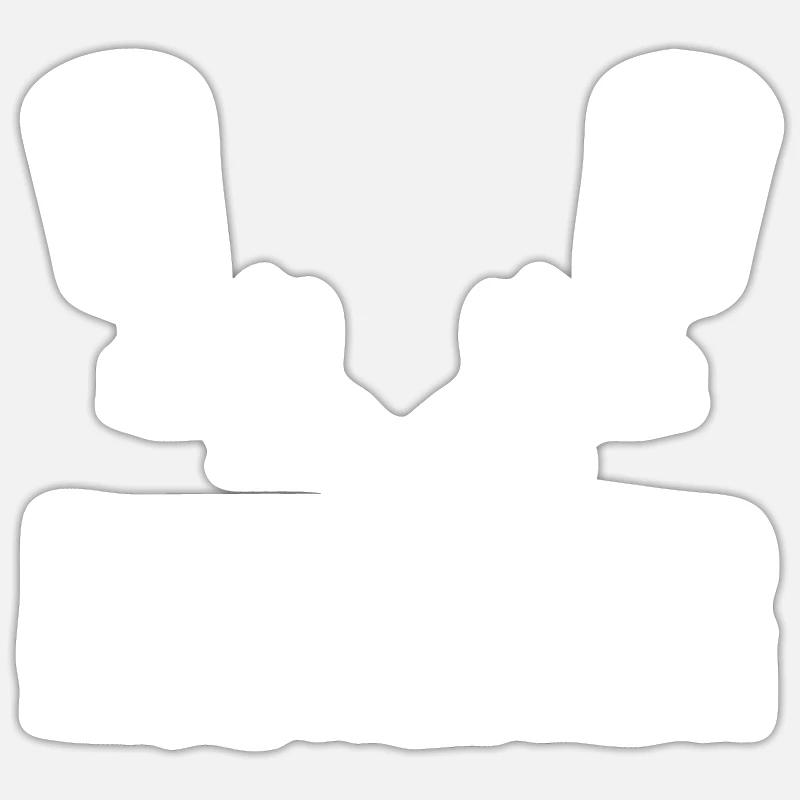 Lackierer - Sticker Größe S (10 x 10 cm) - Mattweiß