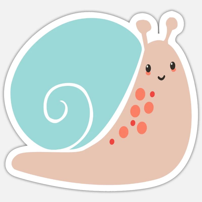 slug - Sticker size S (10 x 10 cm) - white matte