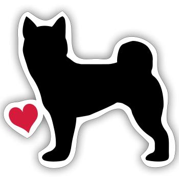 Shiba Inu - Sticker size S (10 x 10 cm) - white matte - Front
