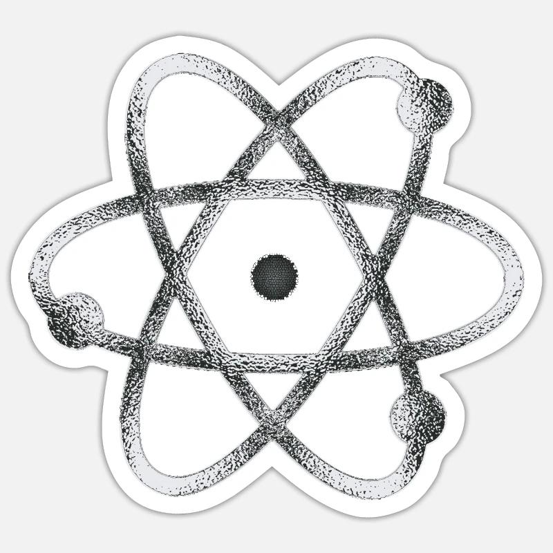 atom Sticker size S (10 x 10 cm)