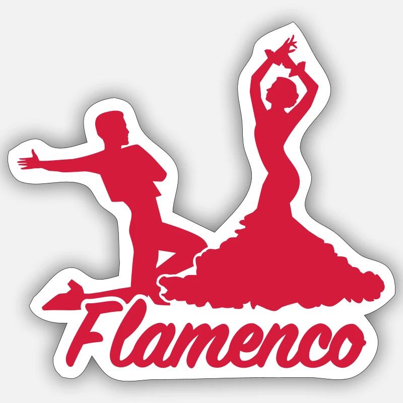 Flamenco Sticker size S (10 x 10 cm)