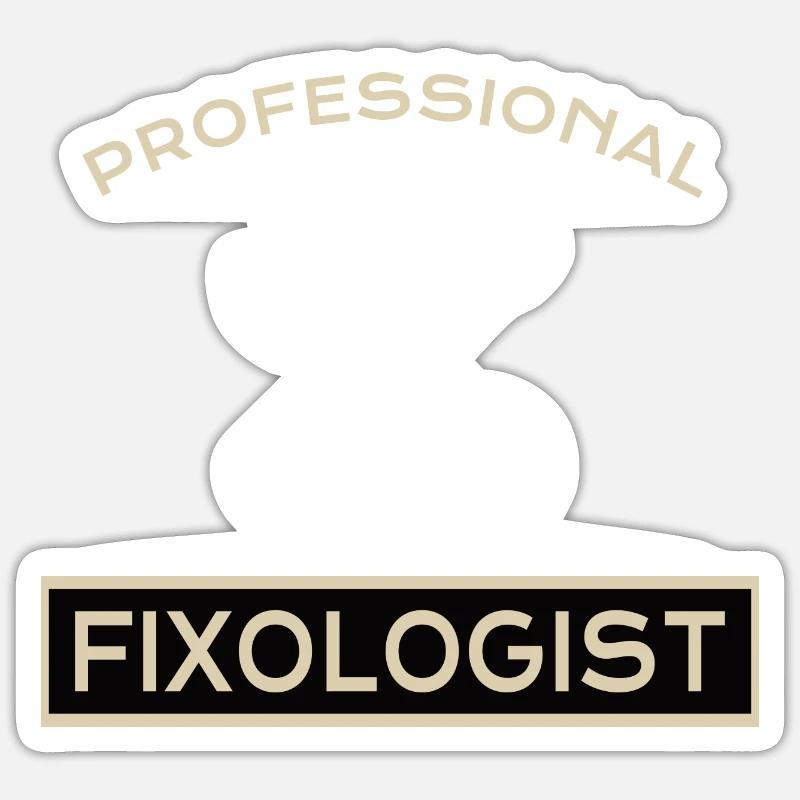 HANDYMAN: Fixologiste professionnel - Sticker taille S (10 x 10 cm) - blanc mat