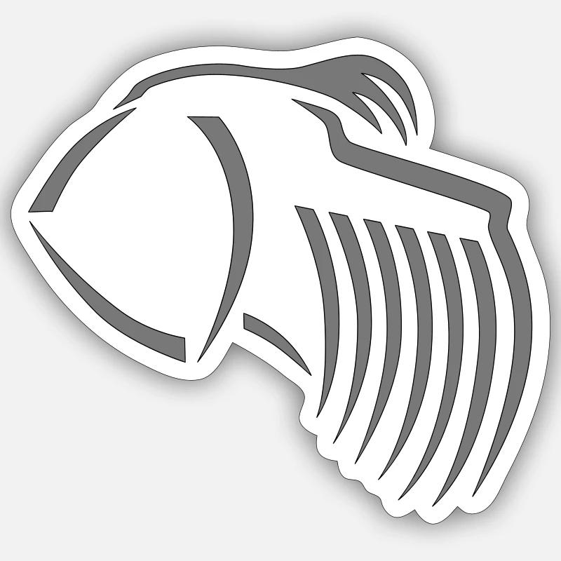 Schnauzer - Sticker size S (10 x 10 cm) - white matte