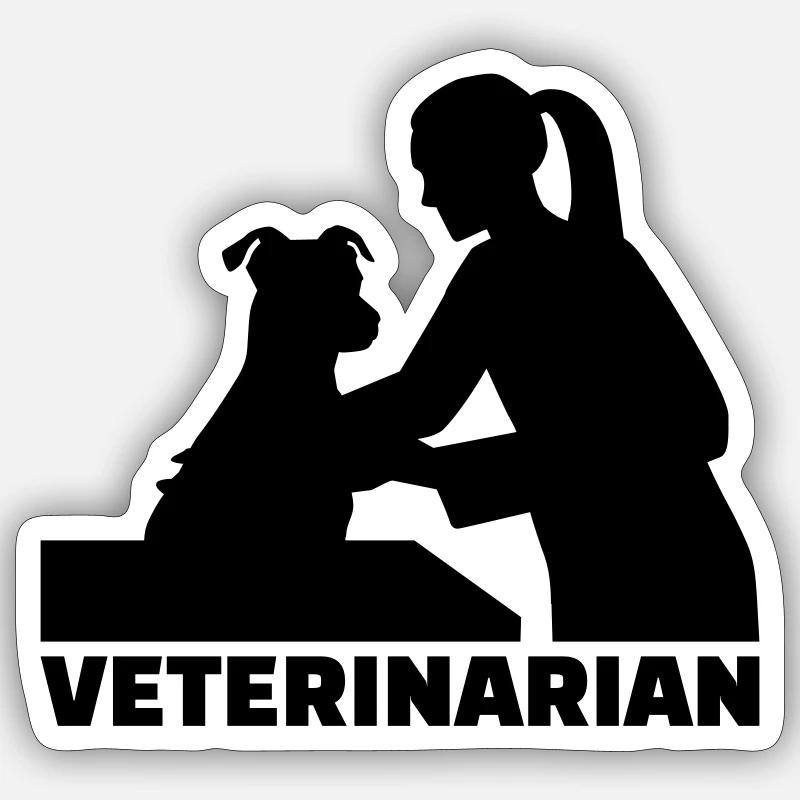 Veterinarian Sticker size S (10 x 10 cm)