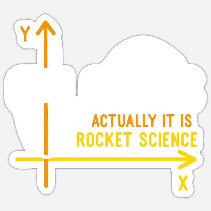 Calculus Is Rocket Science Sticker size S (10 x 10 cm)
