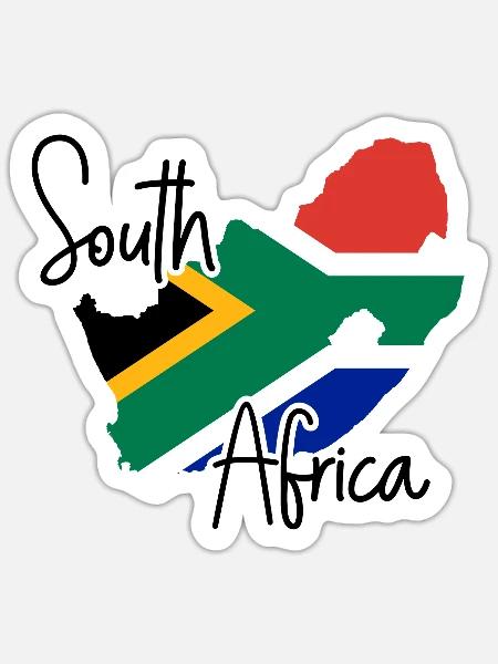 South Africa - Sticker size S (10 x 10 cm) - white matte