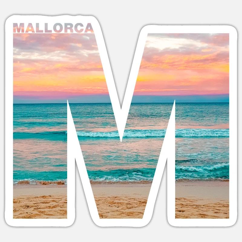 Coucher de soleil Cala Agulla Sticker taille S (10 x 10 cm)