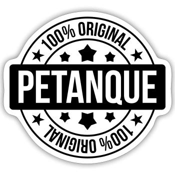 Petanque / Boules / Sport / Game / Pastis - Sticker size S (10 x 10 cm) - white matte - Front