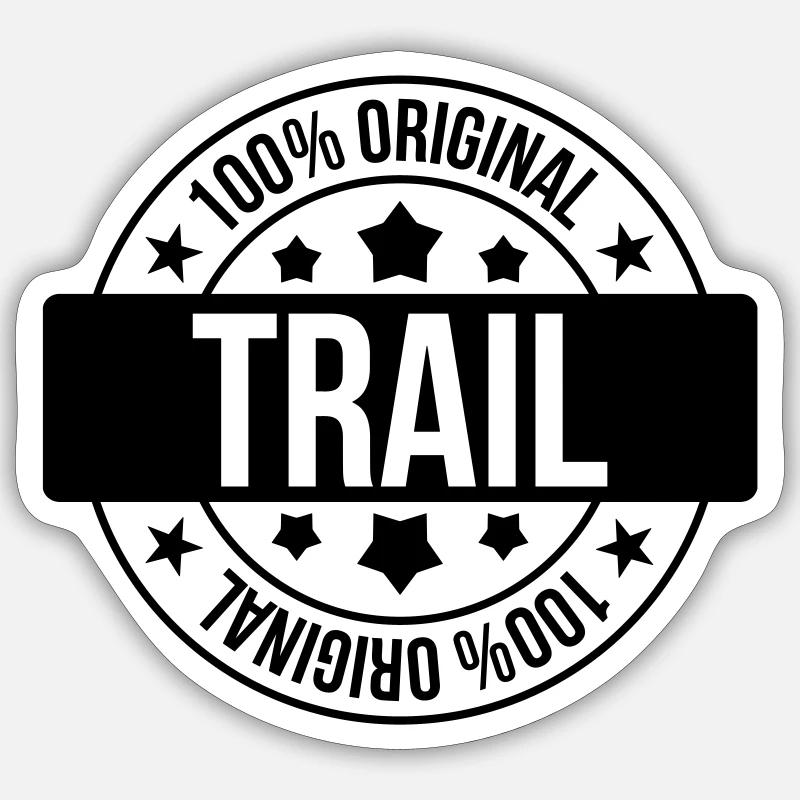 Running / Jogging / Run / Trail / Sport - Sticker size S (10 x 10 cm) - white matte