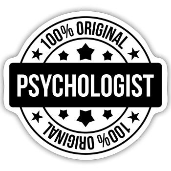 Psychologist Psychologe Psychologue Psychology - Sticker size S (10 x 10 cm) - white matte - Front