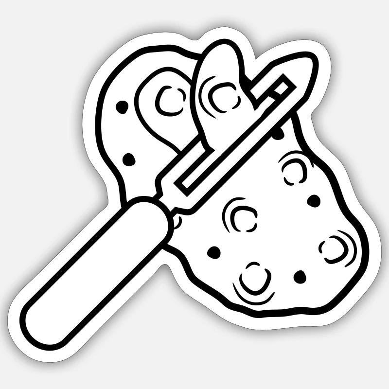 récolte de tubercules Sticker taille S (10 x 10 cm)