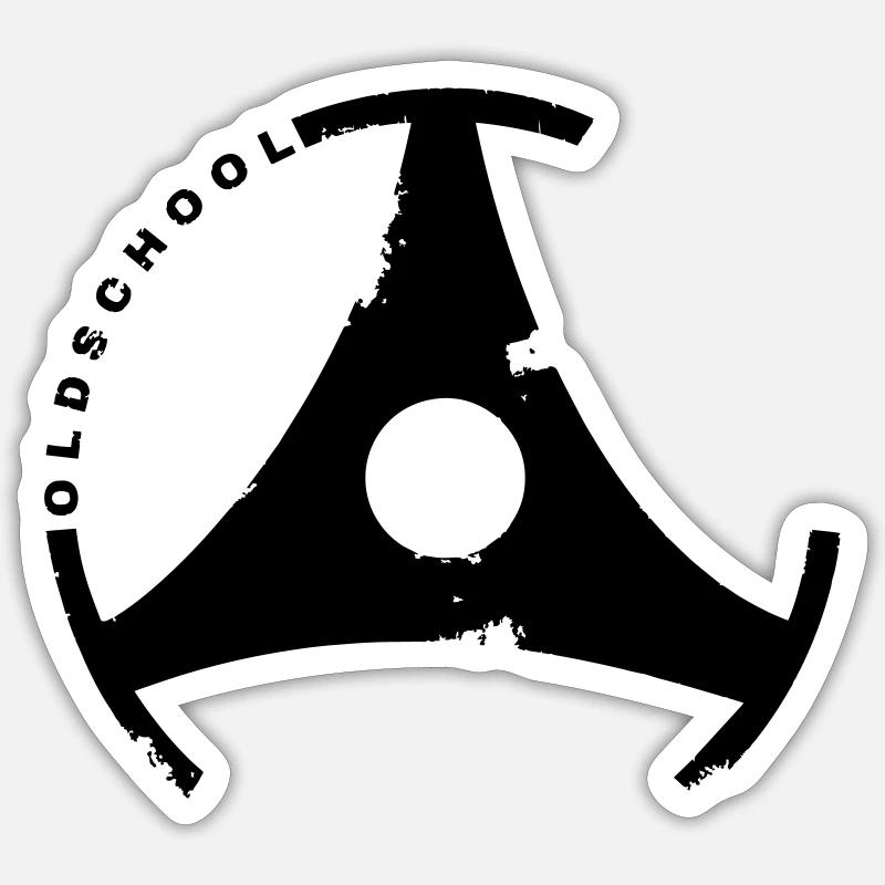 Oldschool Puck Sticker size S (10 x 10 cm)