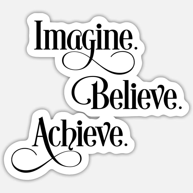 Motivation - Sticker Größe S (10 x 10 cm) - Mattweiß