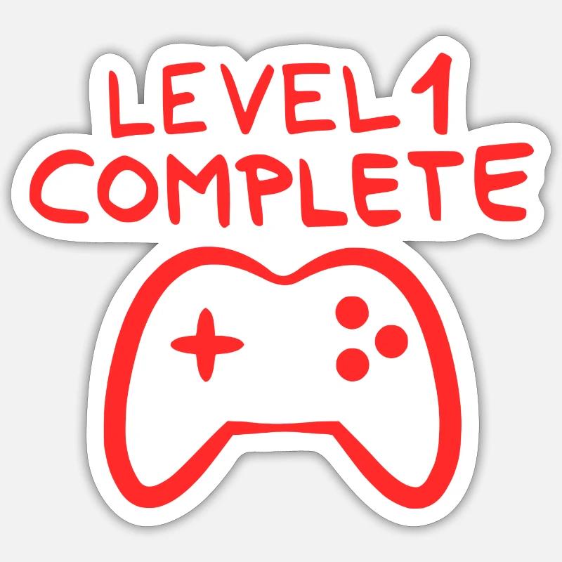 1 year old game console Sticker size S (10 x 10 cm)