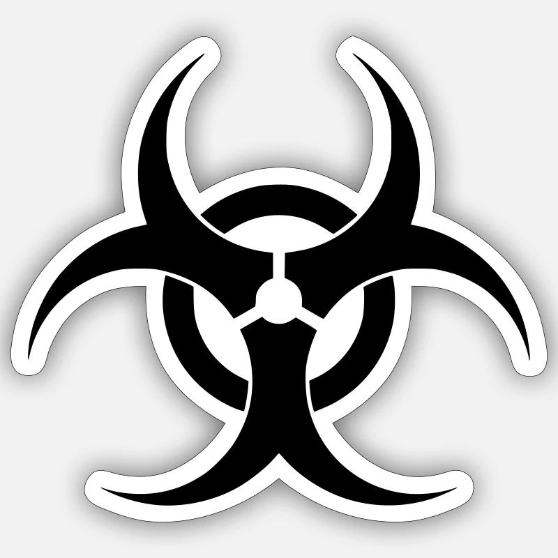 bio - Sticker size S (10 x 10 cm) - white matte