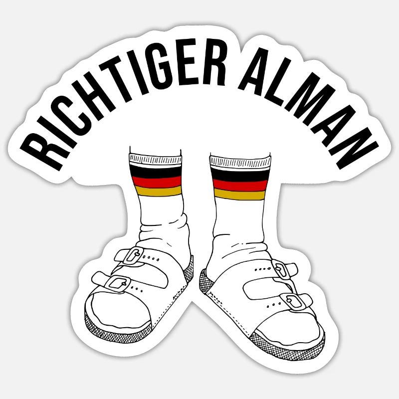 Richtiger Alman Sticker Größe S (10 x 10 cm)