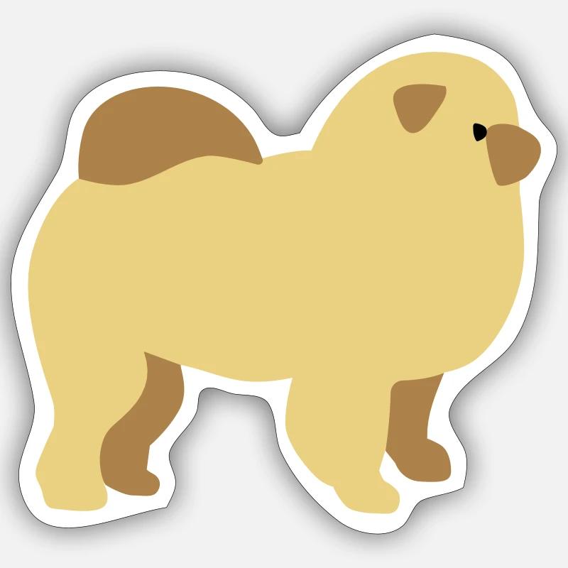 Chow-Chow Sticker Größe S (10 x 10 cm)