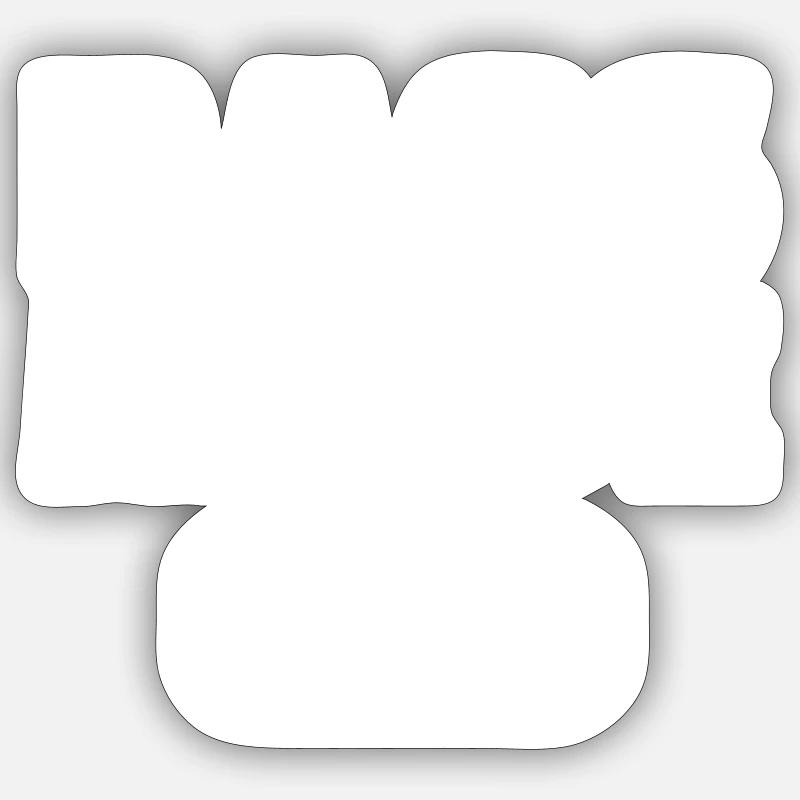 Choir - Sticker size S (10 x 10 cm) - white matte