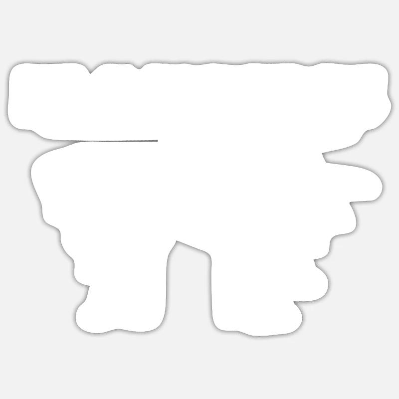 Heavy metals heavy metals elements gift - Sticker size S (10 x 10 cm) - white matte