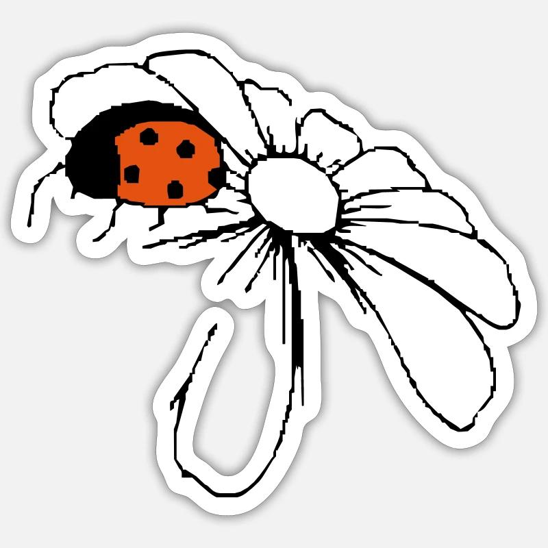 Ladybug Sticker size S (10 x 10 cm)