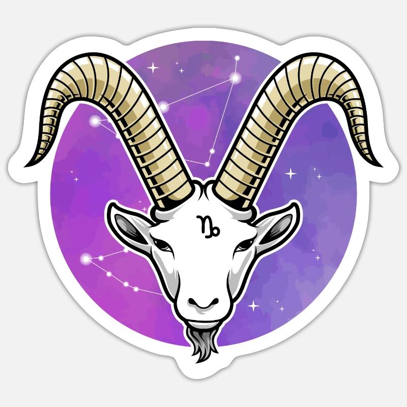 Sternzeichen Steinbock Sticker Größe S (10 x 10 cm)