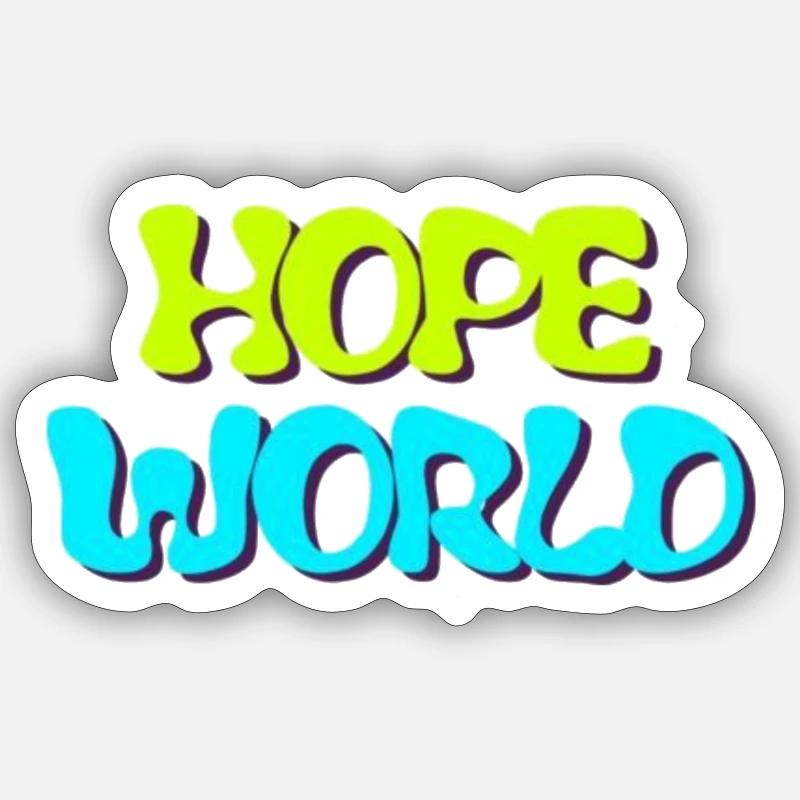 J-Hope - MONDE HOPE - Sticker taille S (10 x 10 cm) - blanc mat