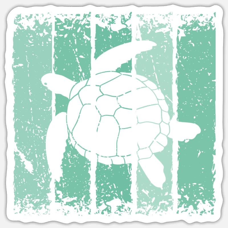 turtle Sticker size S (10 x 10 cm)