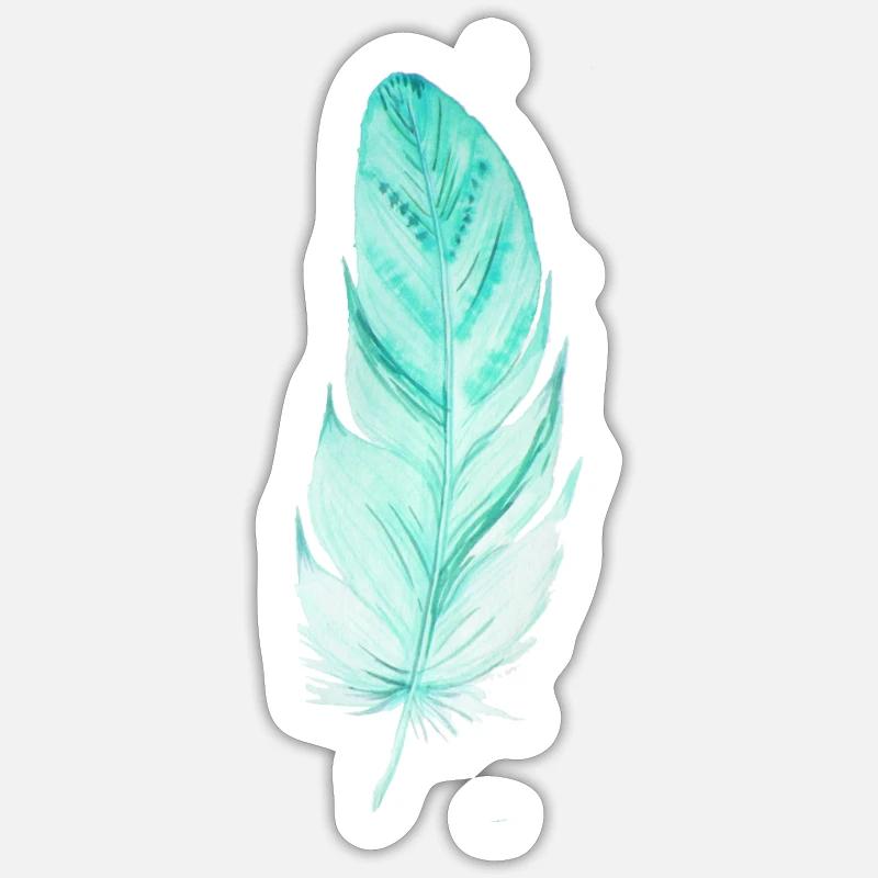 Feder Sticker Größe S (10 x 10 cm)