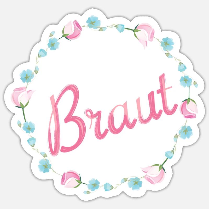 Braut Sticker Größe S (10 x 10 cm)