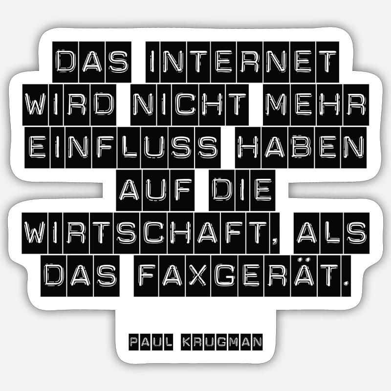 computer zitat gaming internet - Sticker Größe S (10 x 10 cm) - Mattweiß