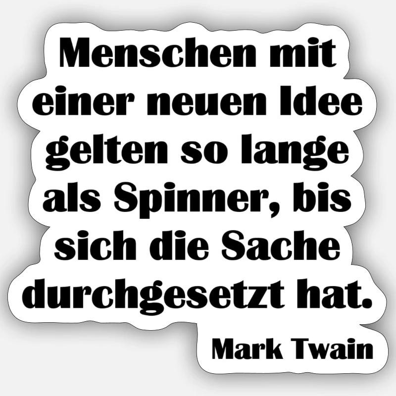 Menschen mit einer neuen Idee Sticker Größe S (10 x 10 cm)