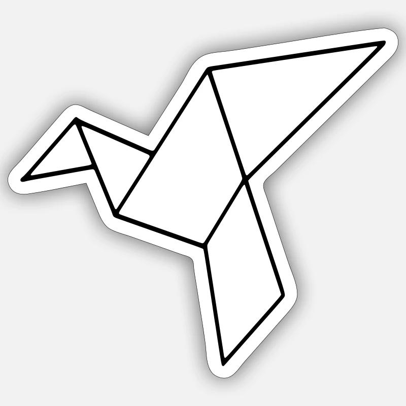 bird - Sticker size S (10 x 10 cm) - white matte
