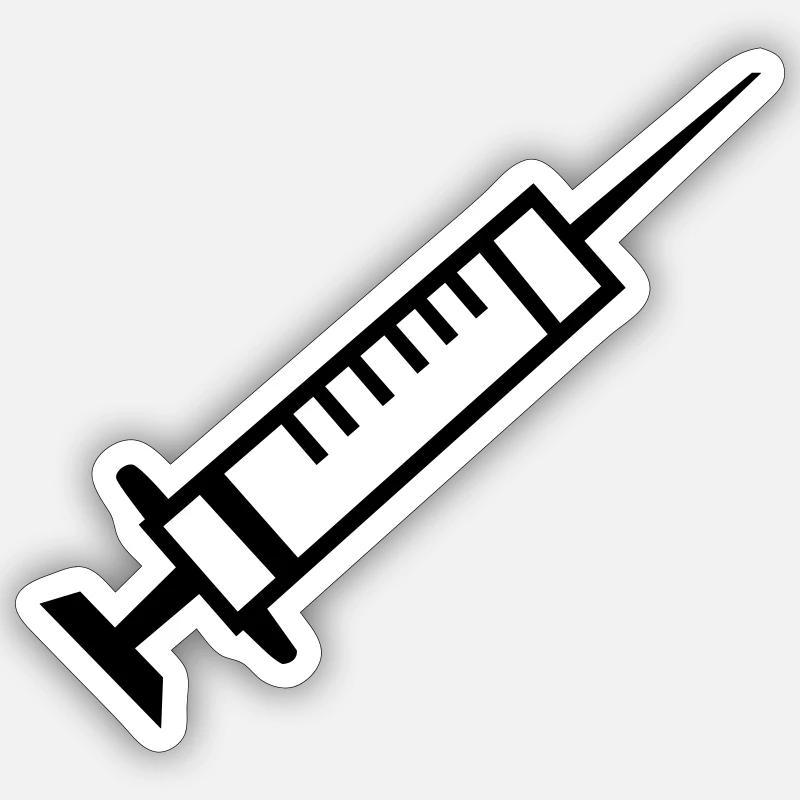 vaccine not even afraid! Sticker size S (10 x 10 cm)