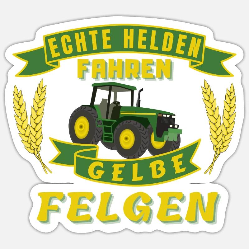 Echte Helden - Sticker Größe S (10 x 10 cm) - Mattweiß