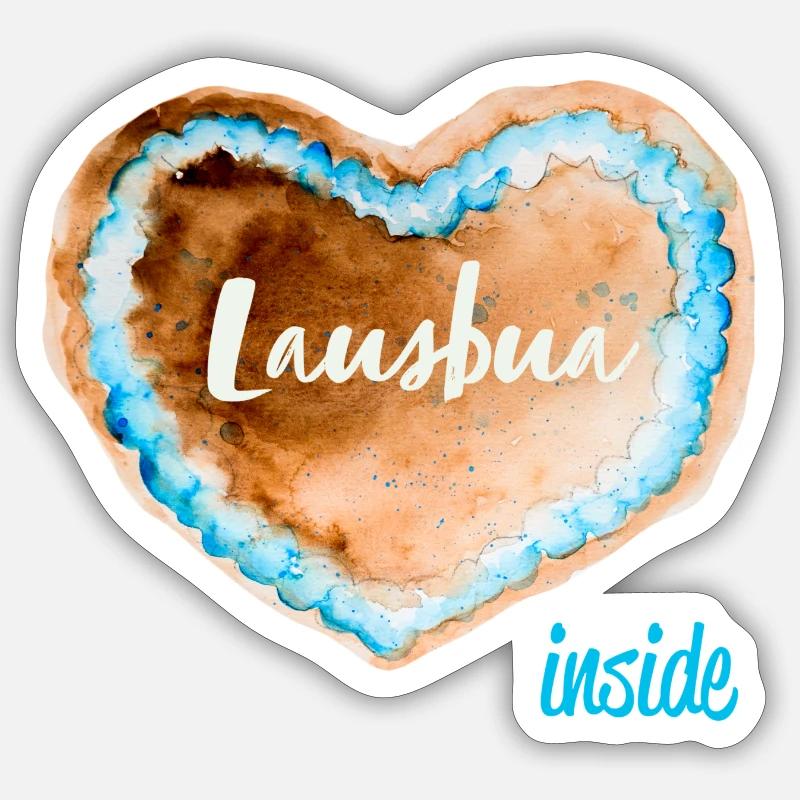 "Lausbua inside" Sticker Größe S (10 x 10 cm)