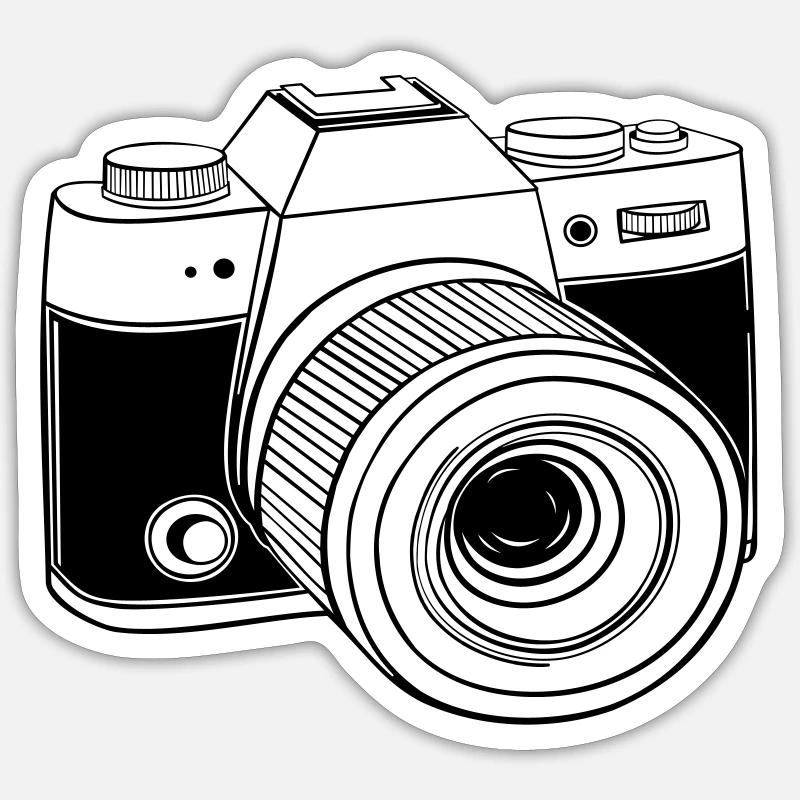 Digitalkamera Objektiv Spiegelreflexkamera Kamera Sticker Größe S (10 x 10 cm)